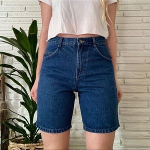 Vintage Cool Blues denim longline shorts